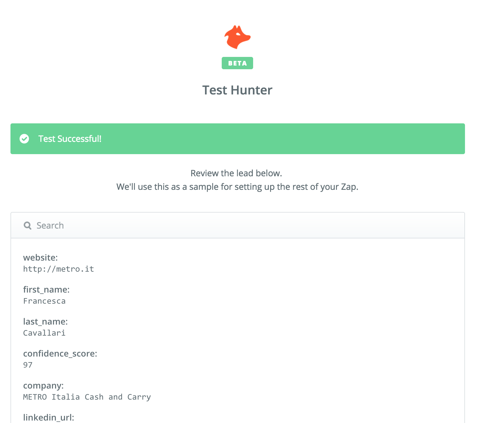 Hunter Zapier Lead Review