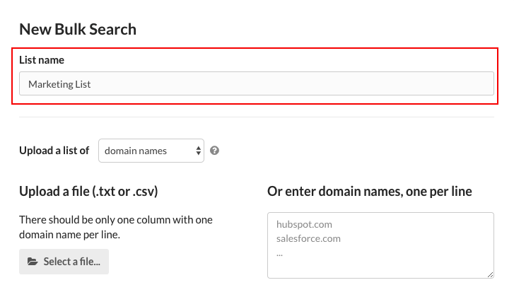 Email Hunter Bulk Domain Search Name